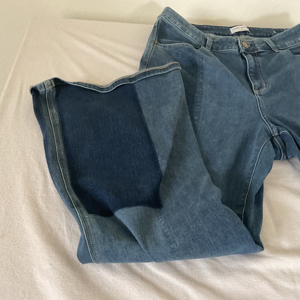Lane Bryant Womens 18 Curvy Fit High Rise Flare Jeans Flex Magic Waistband Plus